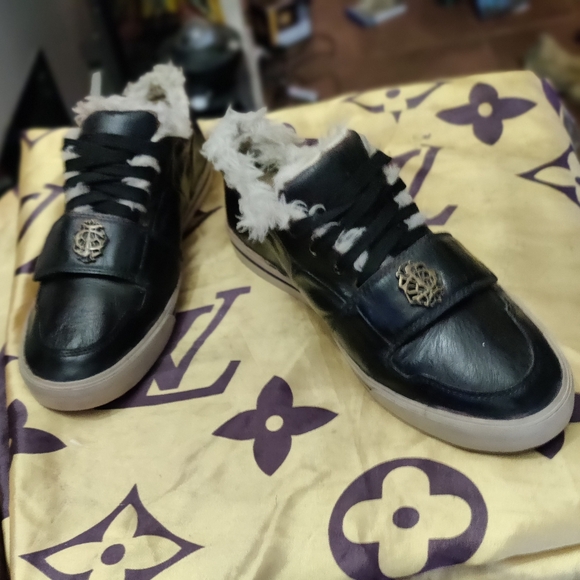 Just cavalli sneakers with faux fur trim - Picture 9 of 11